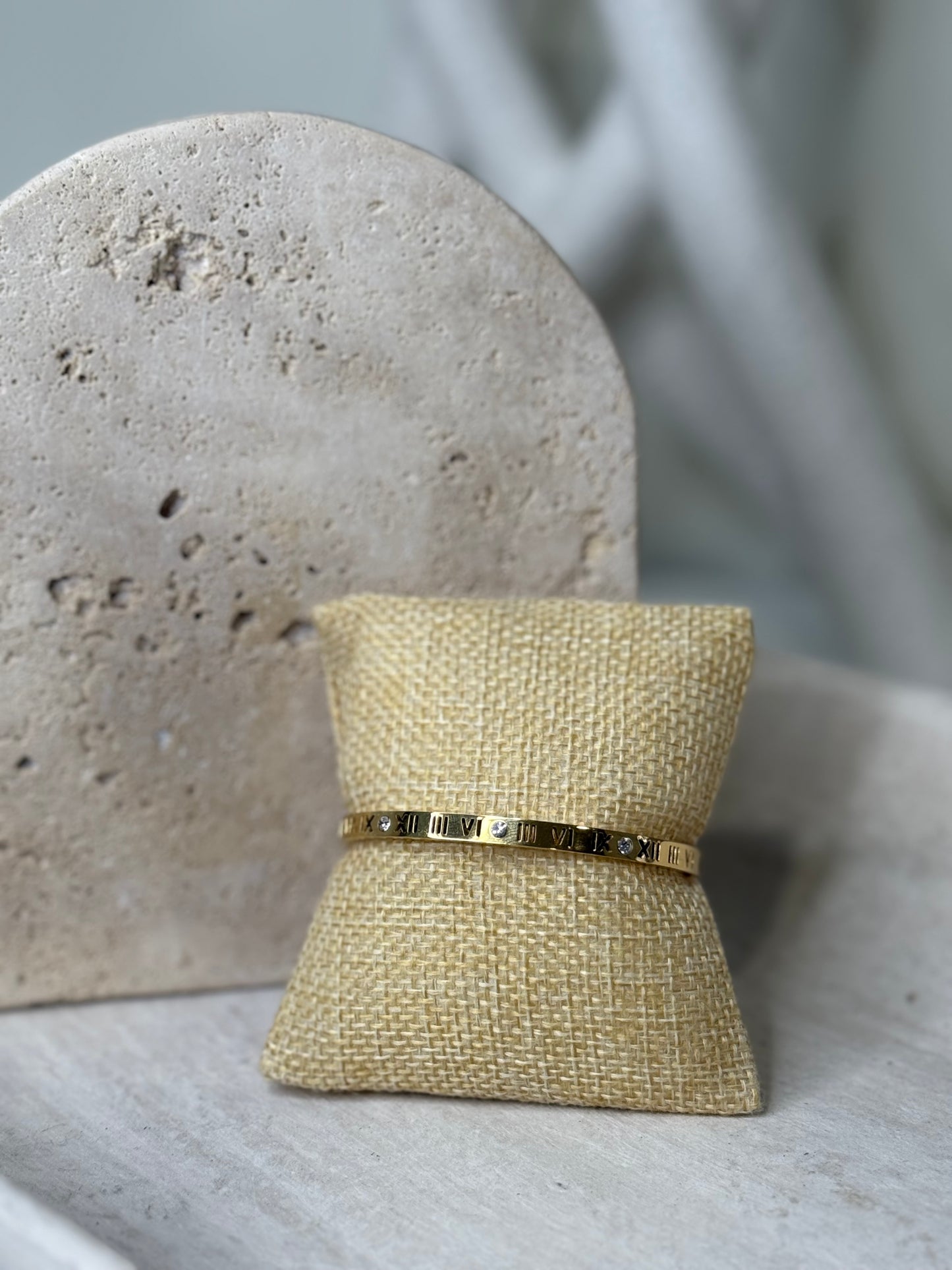 Classic Luxury Roman Numerals 7" 1/2" Bangle
