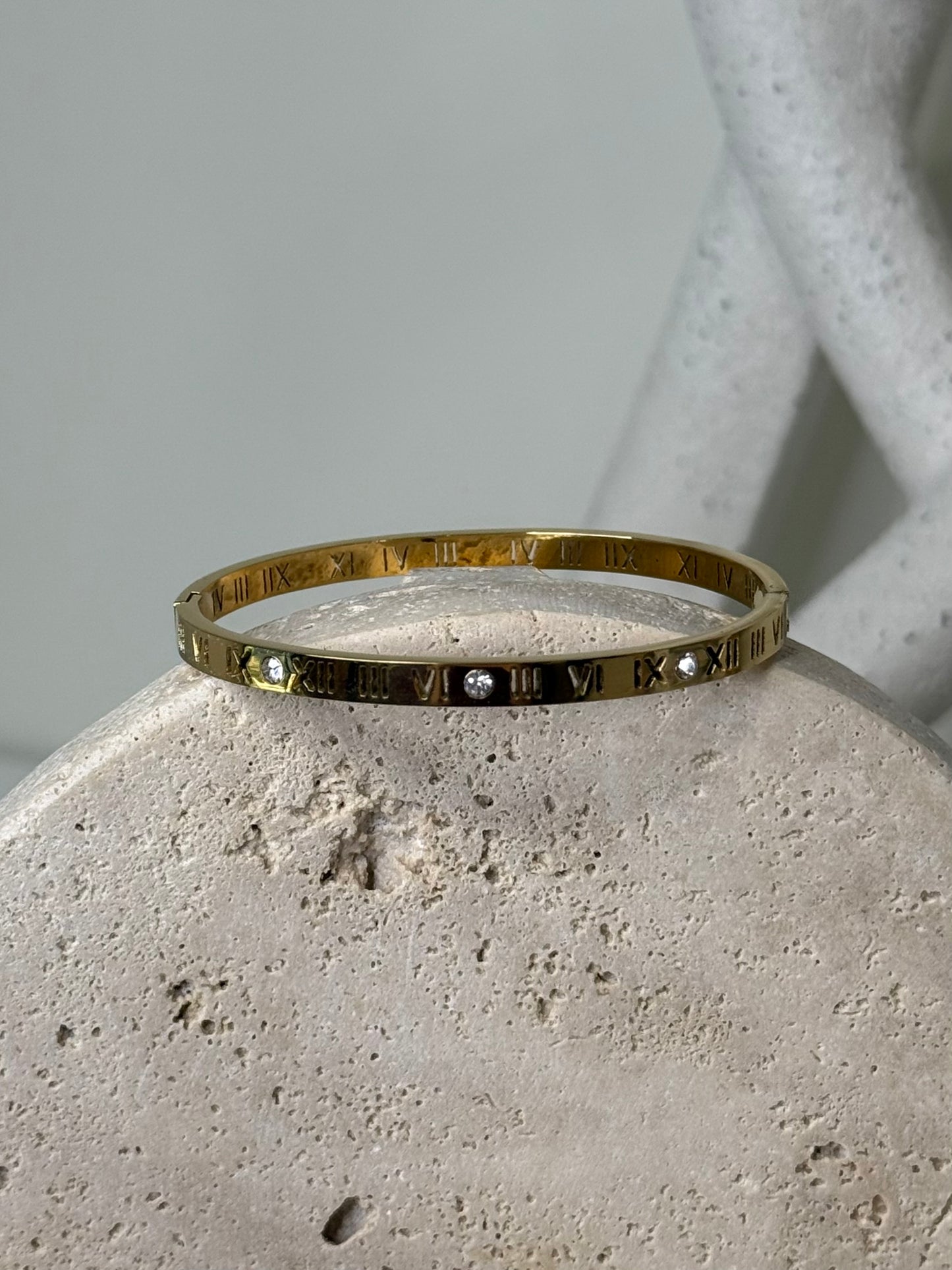 Classic Luxury Roman Numerals 7" 1/2" Bangle