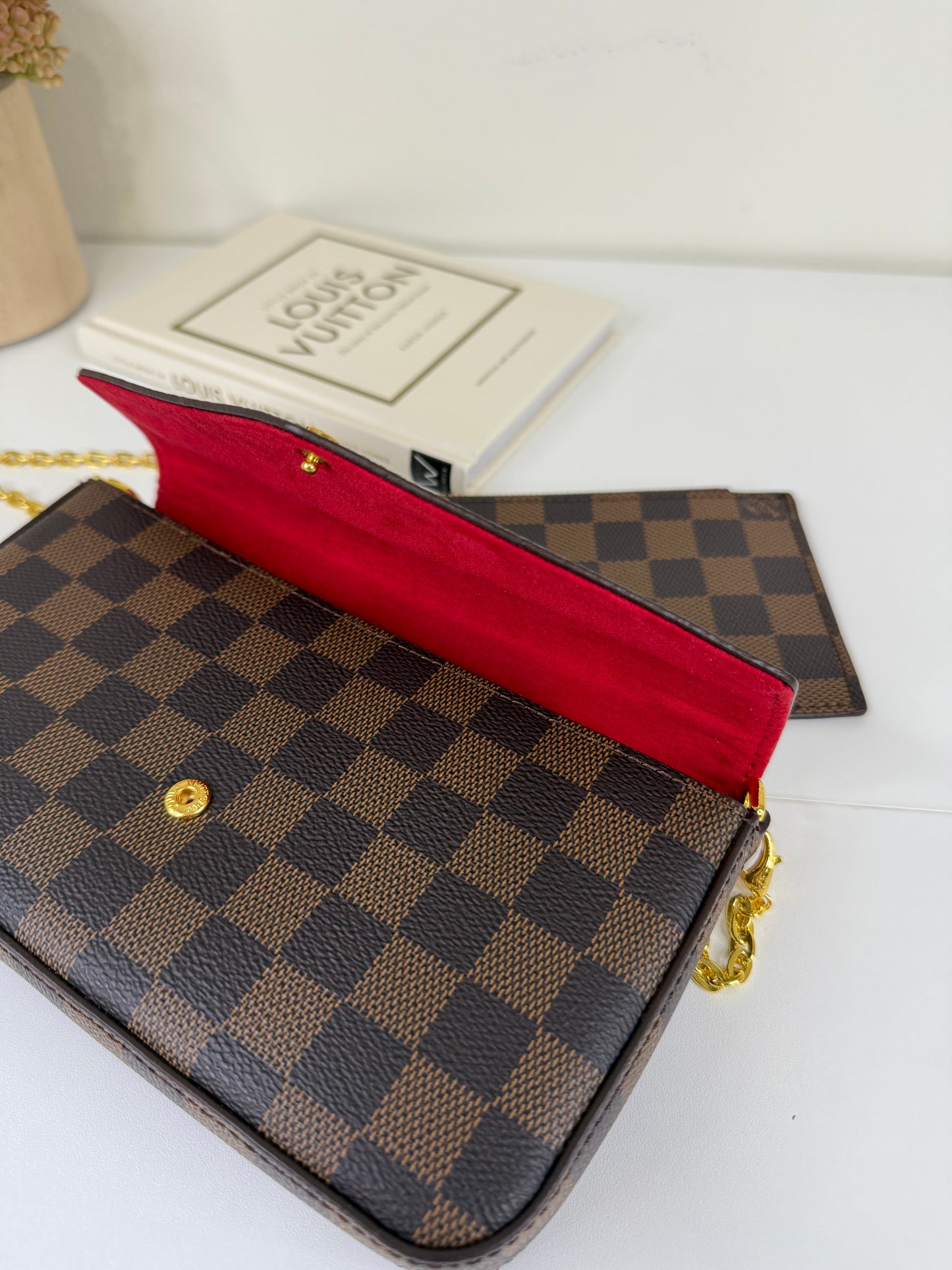 Textured Checkered Mini 8" 1.5" 5" Bag with Compact Design