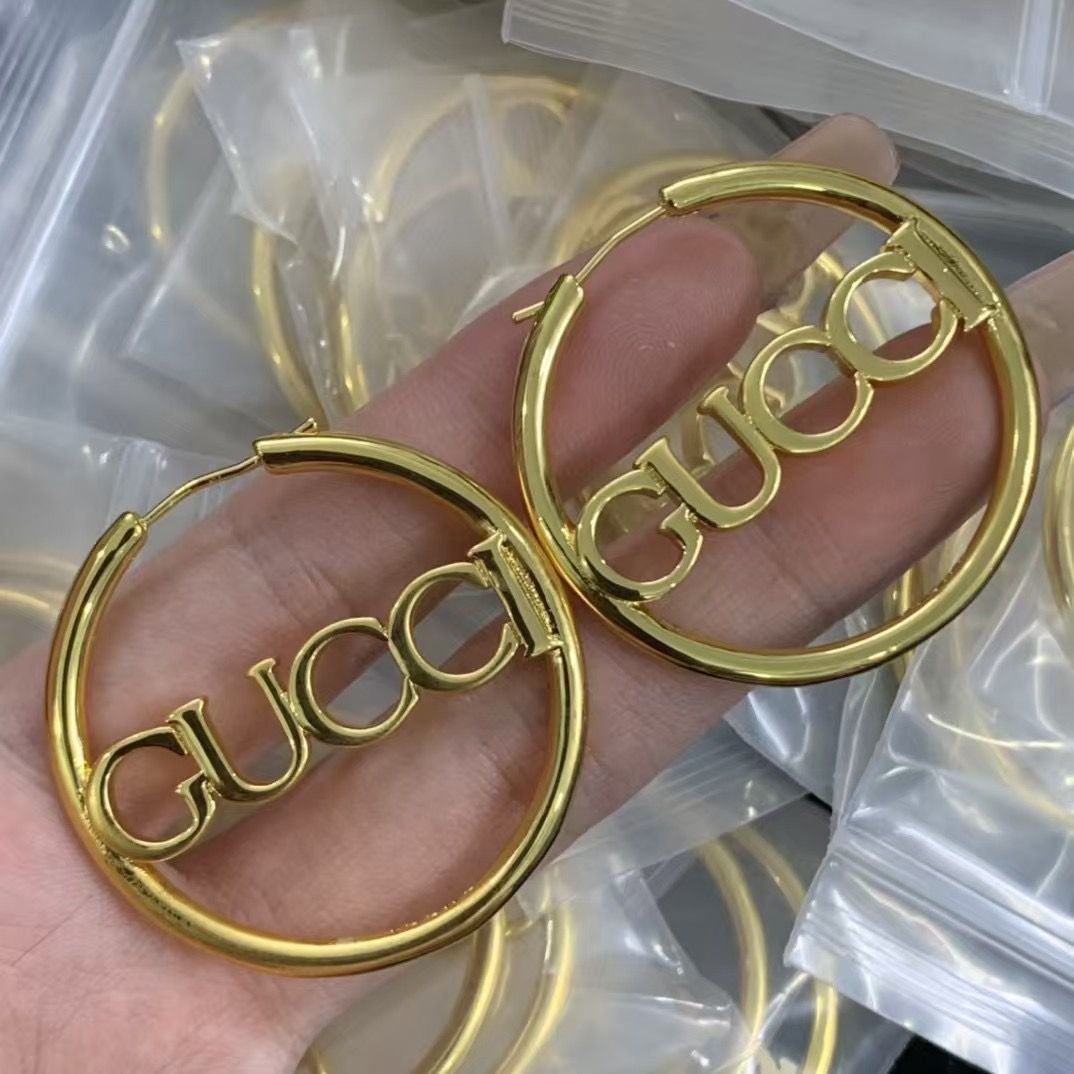 Fashion Streetwear Designer Style Hoop Earrings