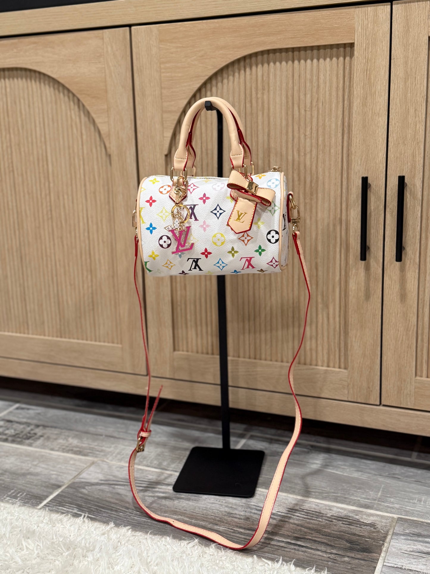 Luxury Multi-Color Monogram Style Mini Handbag