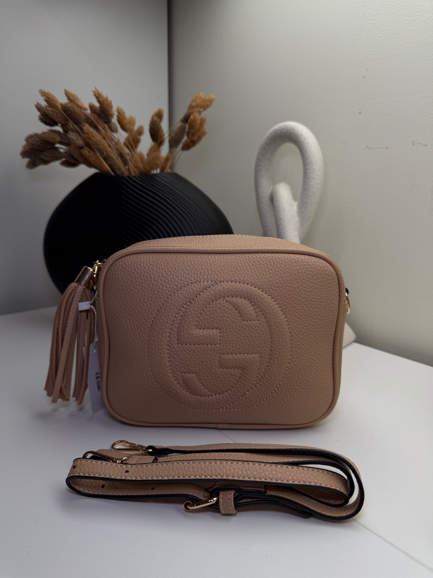 Gorgeous "GG" Tassel Accented Shoulder Bag