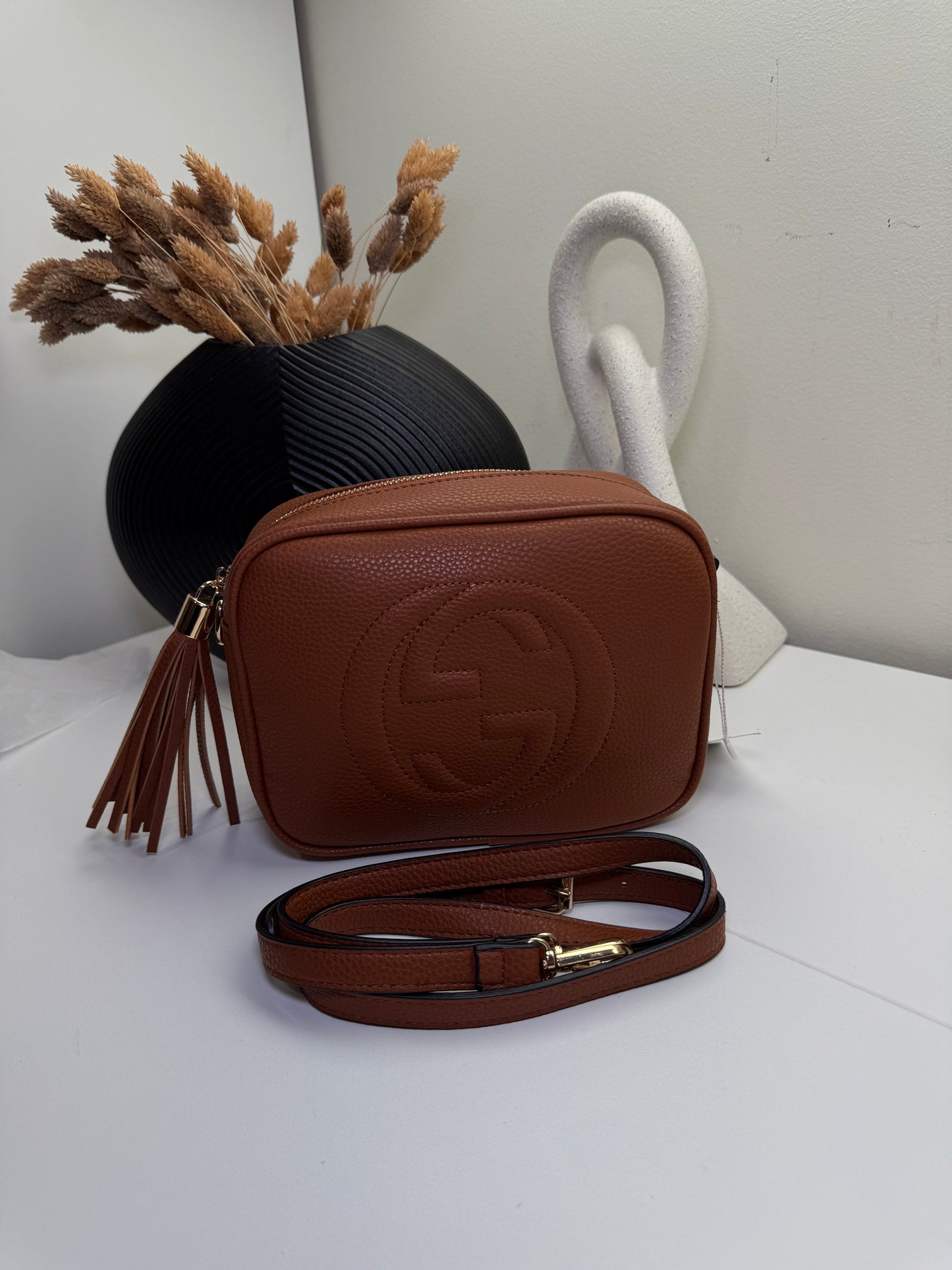 Gorgeous "GG" Tassel Accented Shoulder Bag