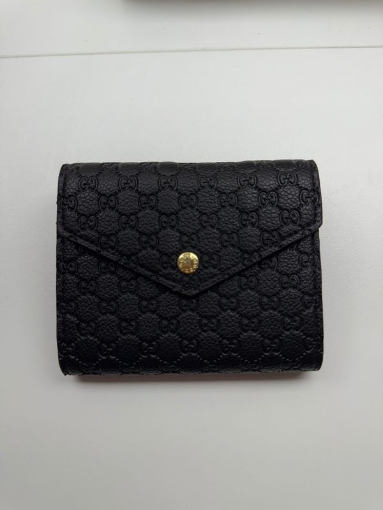 Luxury Feel Grained Leather Compact Wallet