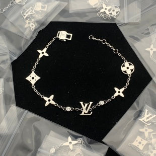 Iconic Flower & Initial Charm Bracelet
