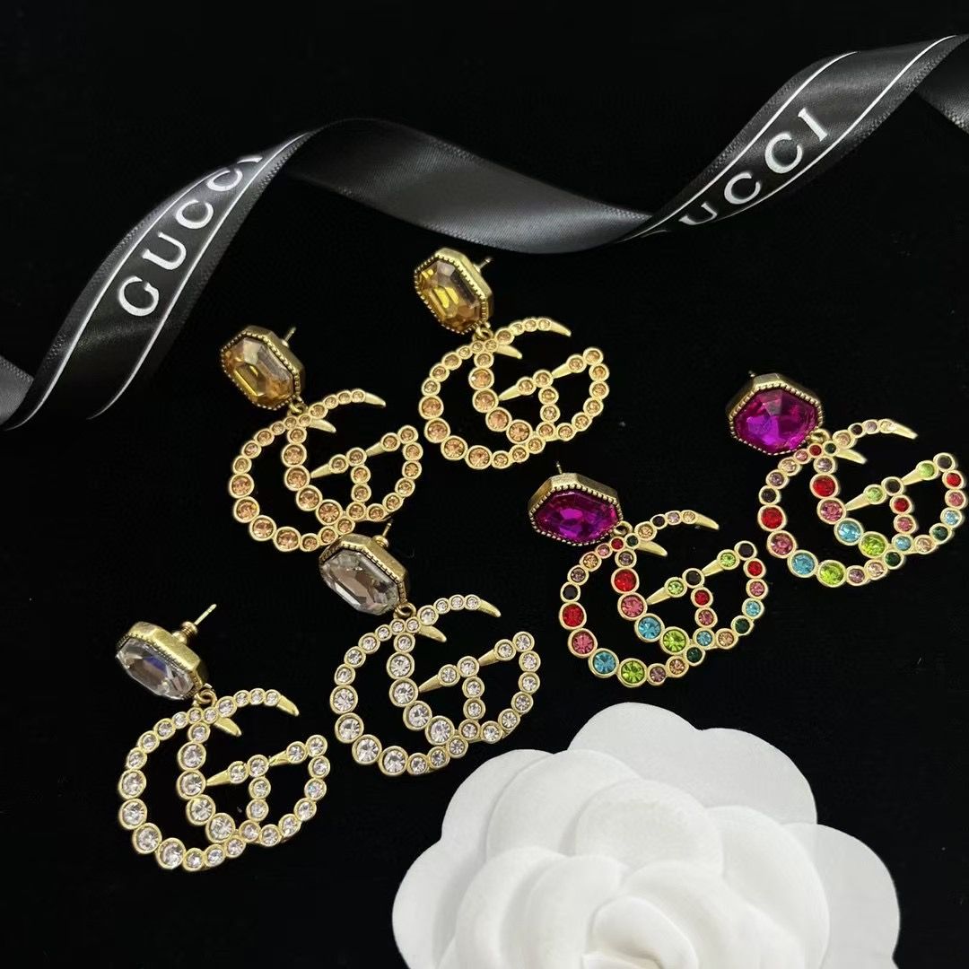 Crystal Pave Interlocking G-Shape