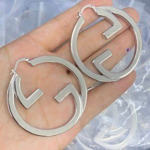 Chic Oversized Interwoven Design Hoop Earrings