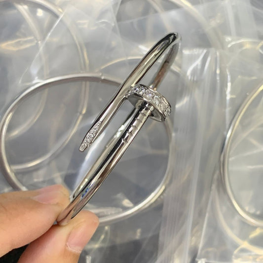 Minimalist Industrial Nail Cuff Bangle