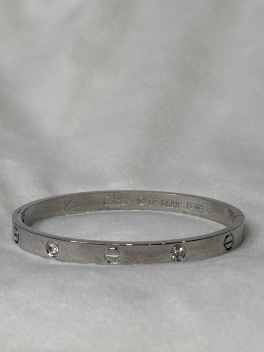 Elegant 7" 3/8" Width Diamond Bangle for Every Occasion