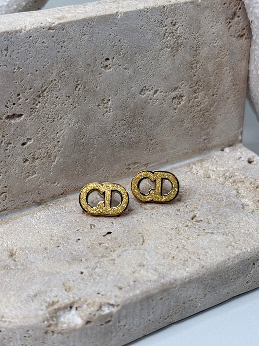 Radiant Glitter 3/8" Width Earrings