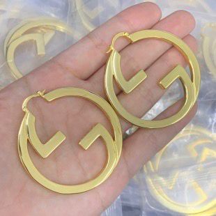 Chic Oversized Interwoven Design Hoop Earrings