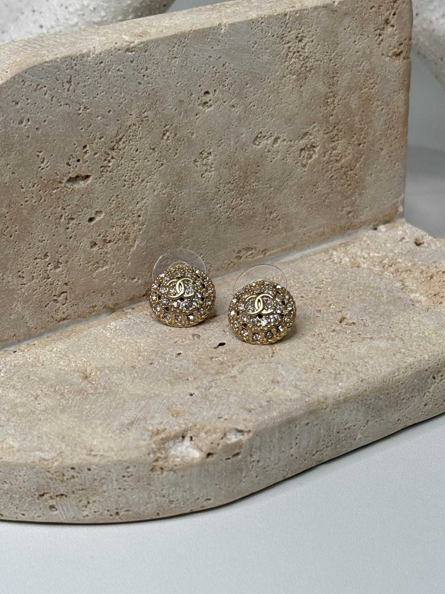 Dainty Tiny Gemstone 3/8" Round Earrings