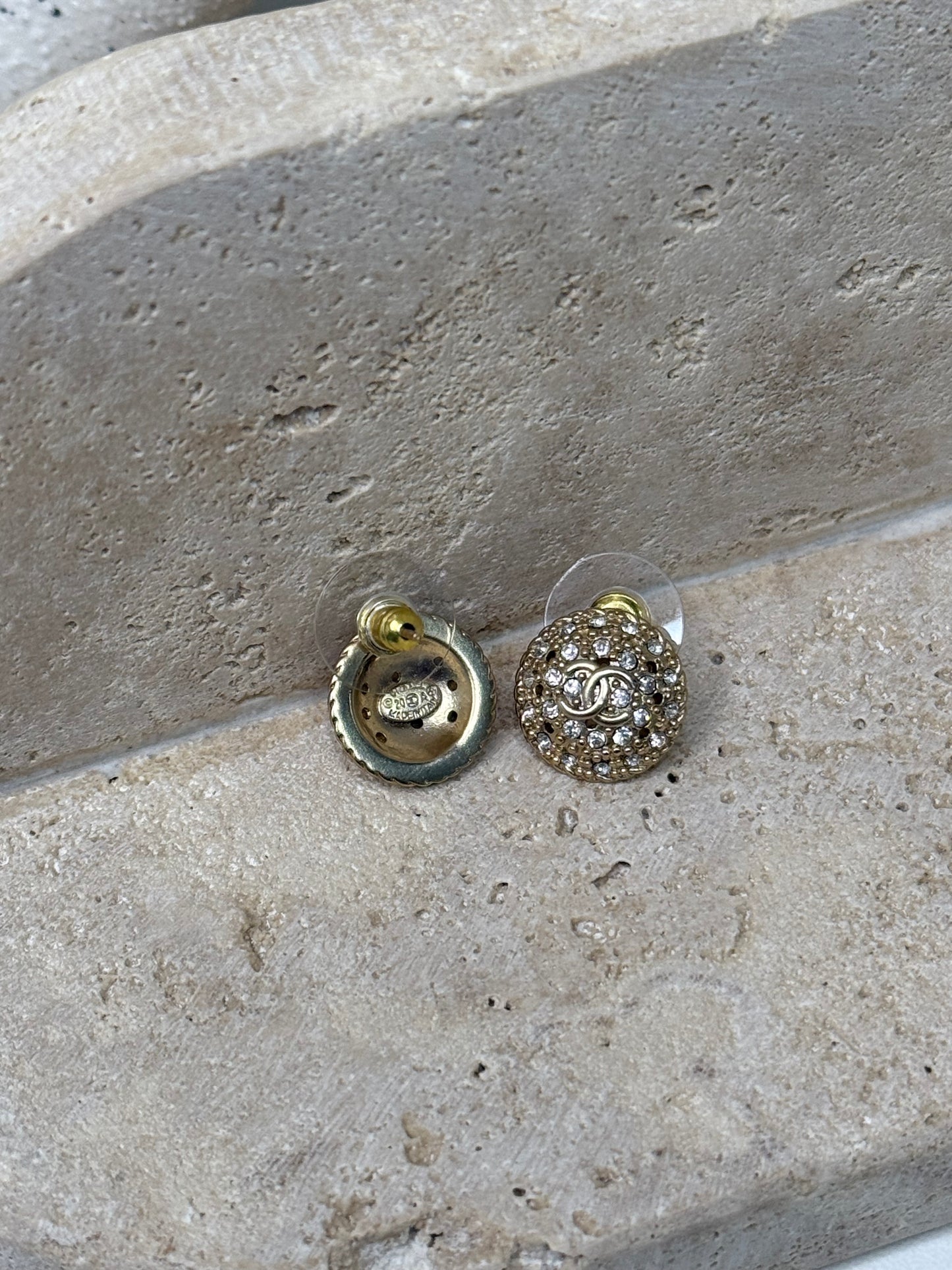 Dainty Tiny Gemstone 3/8" Round Earrings