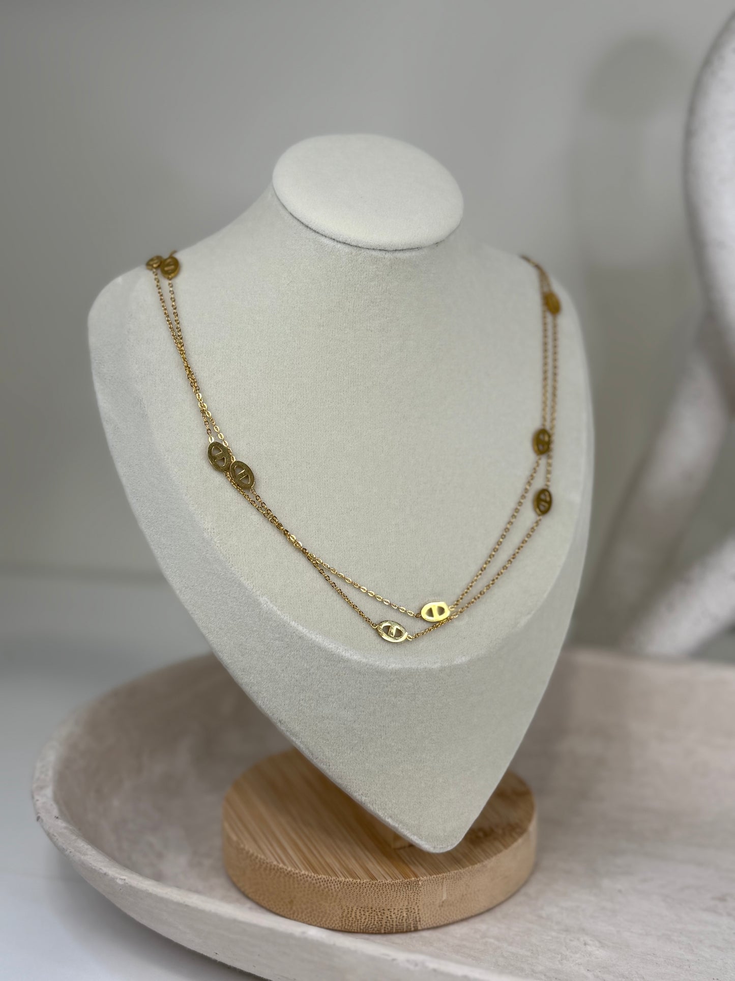 Long Beaded 22" Length Necklace for Effortless Style