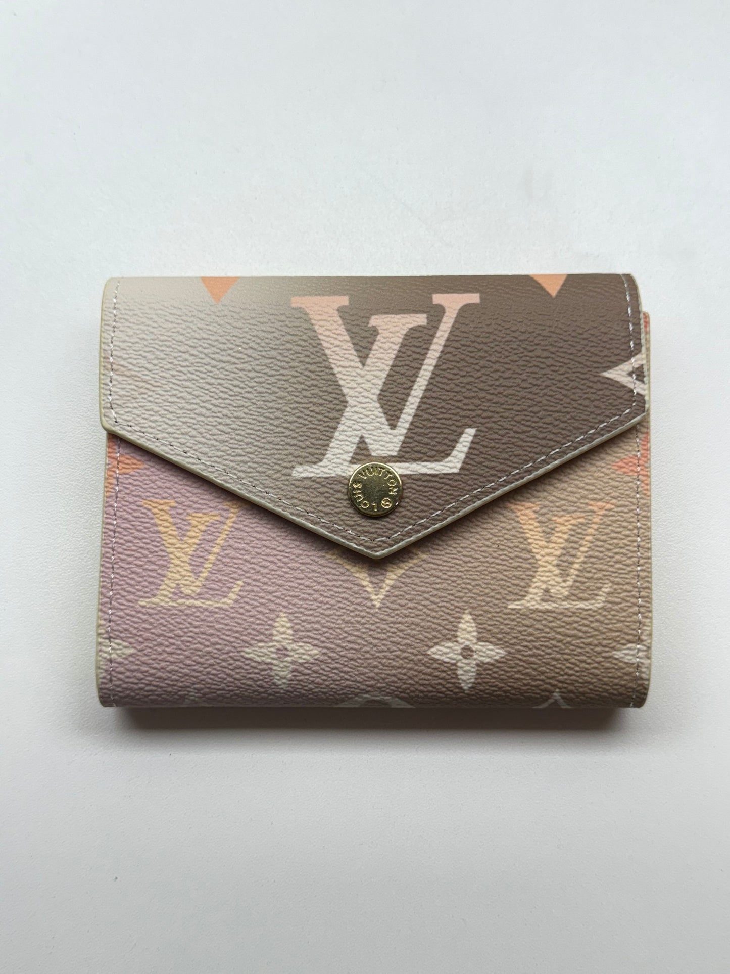 Vibrant Monogram Envelope Wallet