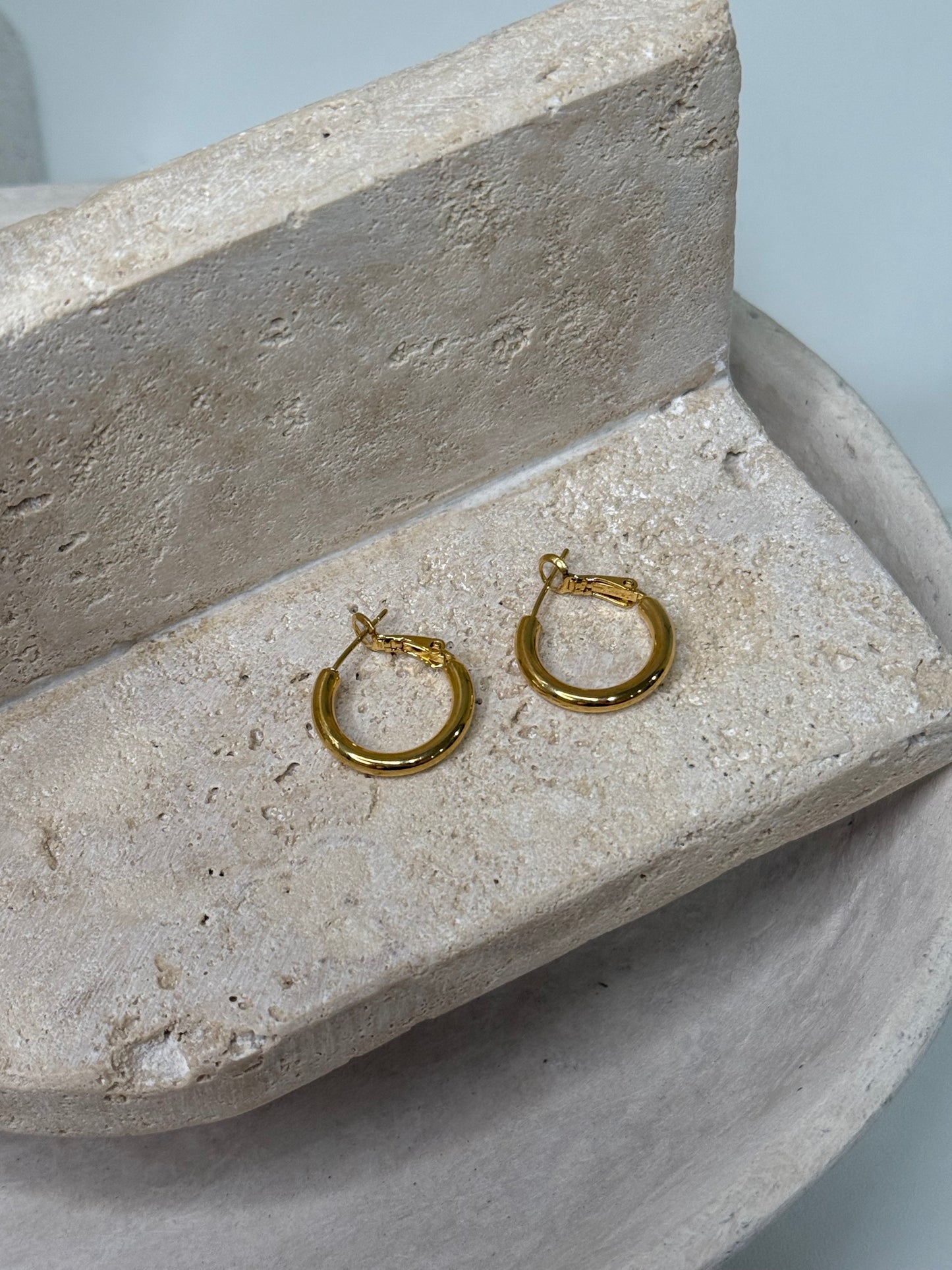 Minimalist Tiny Hoop 5/8" Width Earrings