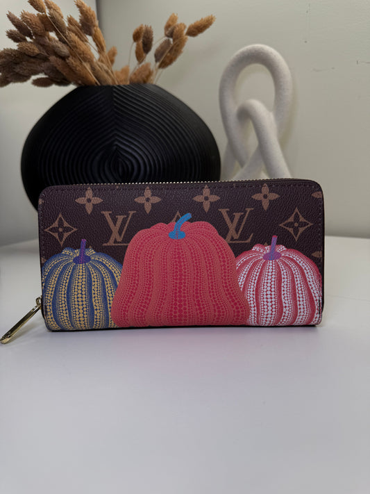 Adorable Pumpkin Design Logo Wallet