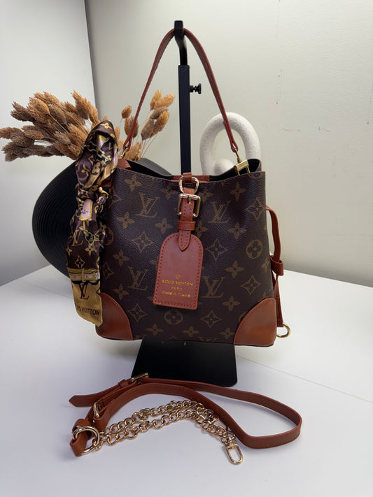 Modern Logo Bag With Beautiful Accent Scarf