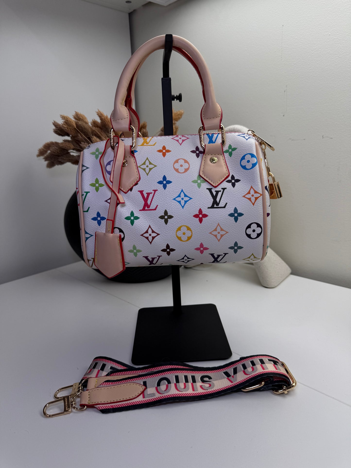Luxury Multi-Color Monogram Style Mini Handbag
