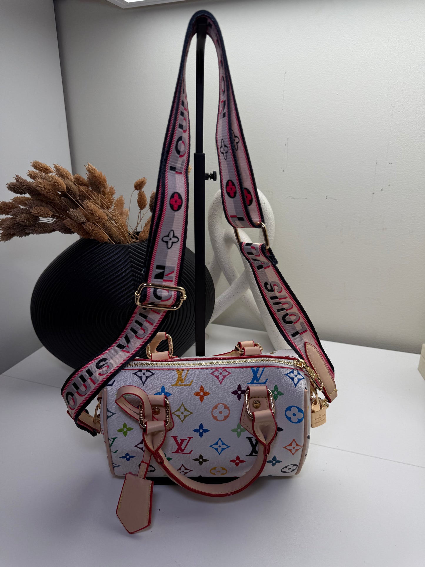 Luxury Multi-Color Monogram Style Mini Handbag