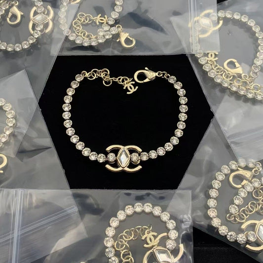 Dazzling Crystal Chain Bracelet