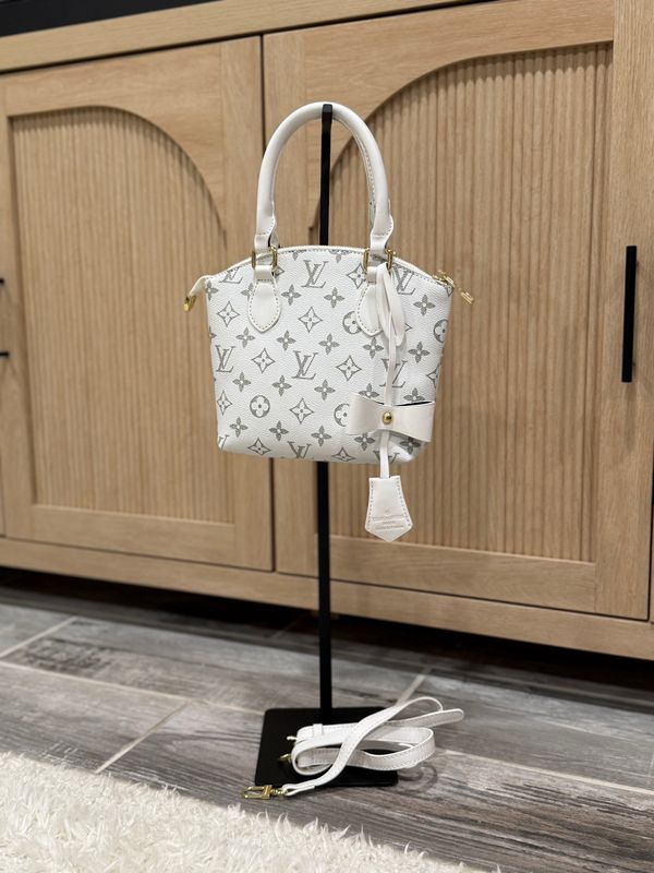 Everyday Luxury Brown Canvas Satchel with Top Handles