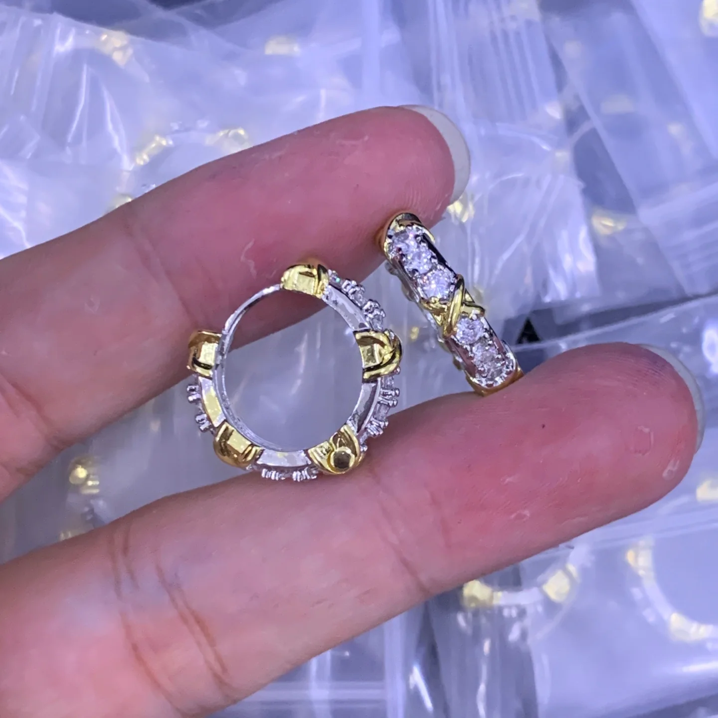 Chic Everyday Sparkle Huggie Hoop Earrings