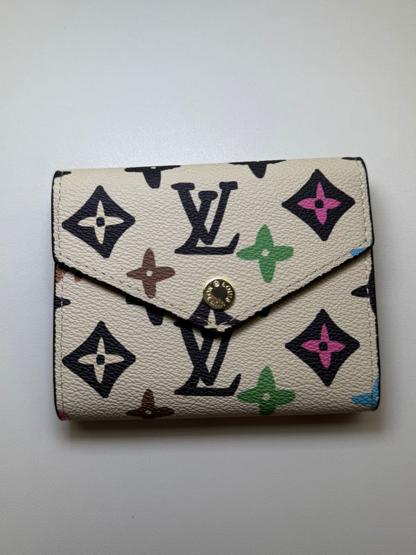 Vibrant Monogram Envelope Wallet