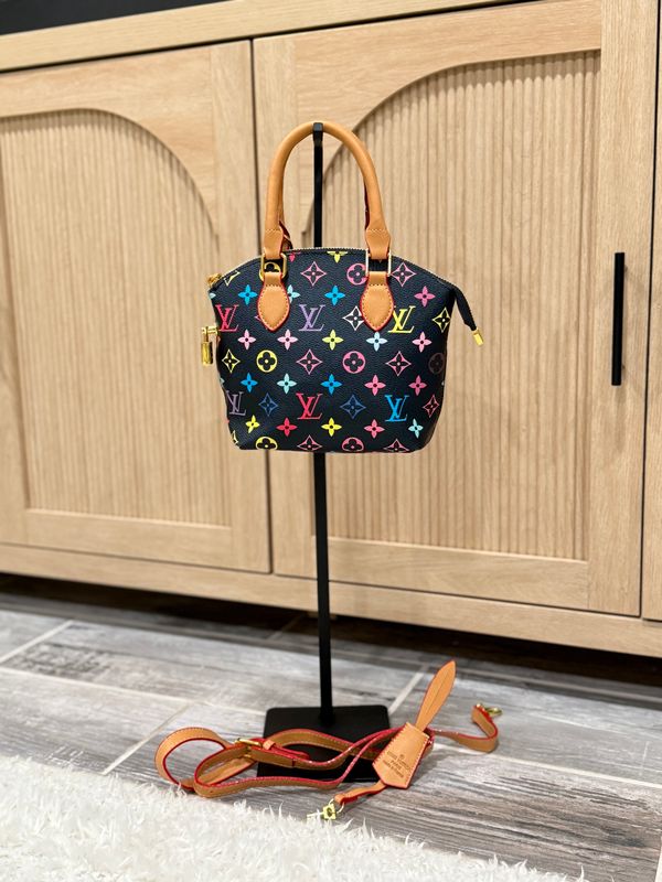 Everyday Luxury Brown Canvas Satchel with Top Handles