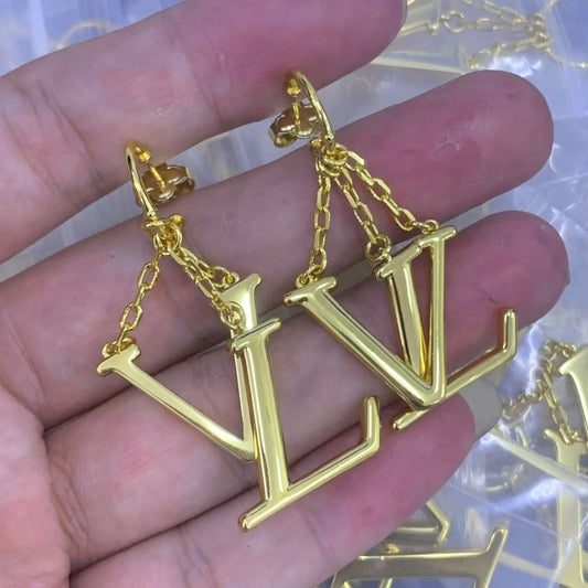 Elegant Initial Drop Earrings