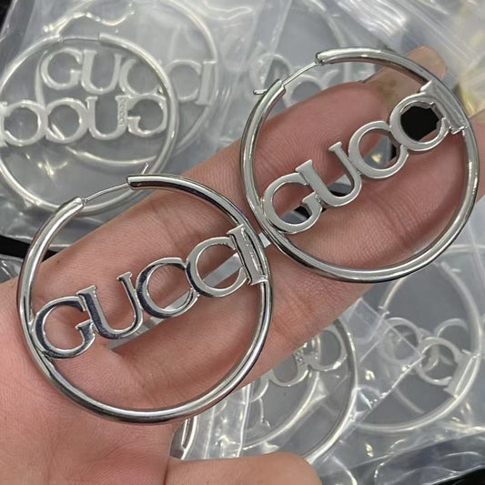 Fashion Streetwear Designer Style Hoop Earrings