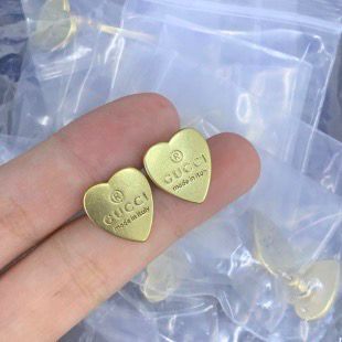 Romantic Brass Heart Charms for Jewelry