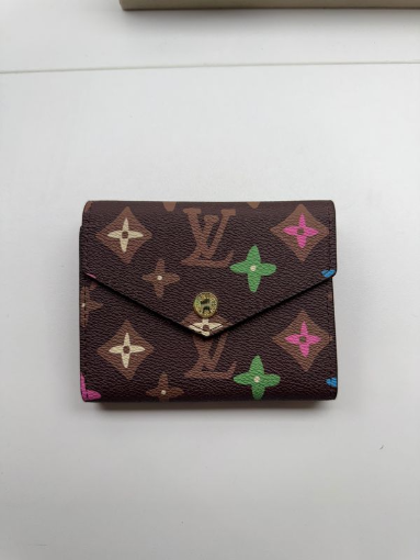 Vibrant Monogram Envelope Wallet