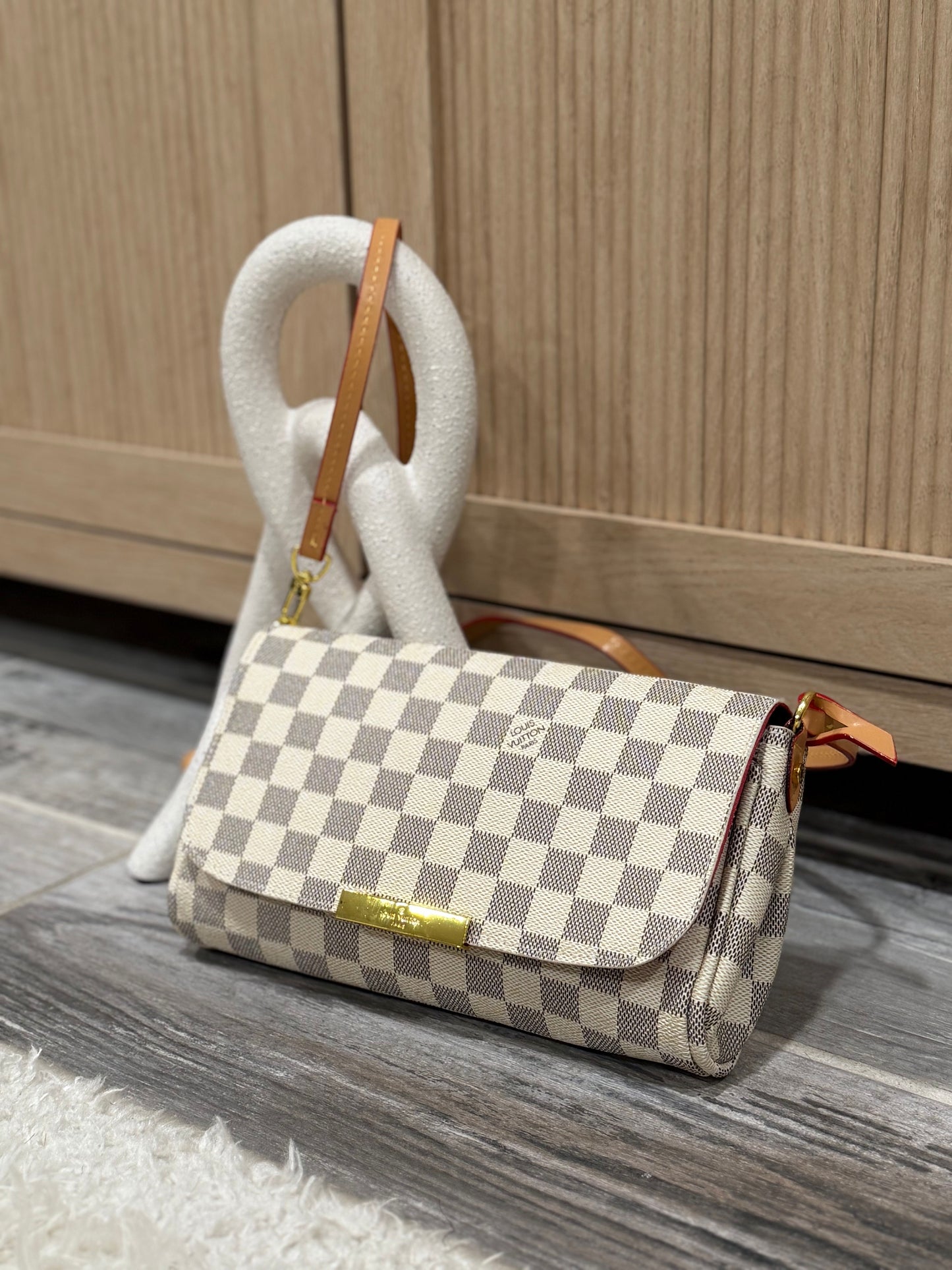Classic Check Flap Bag with Leather Strap