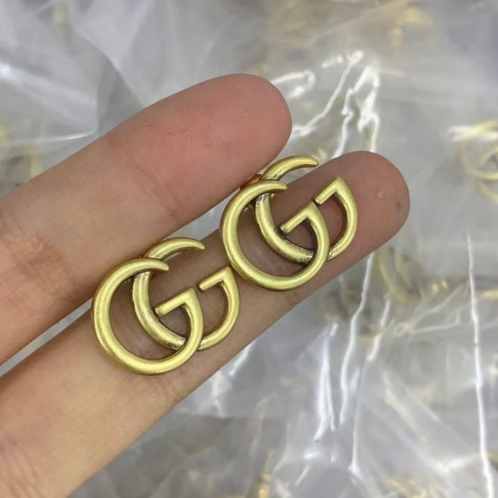 Chic Interlocking Letter Drop Earrings – PM Luxury Jewelry