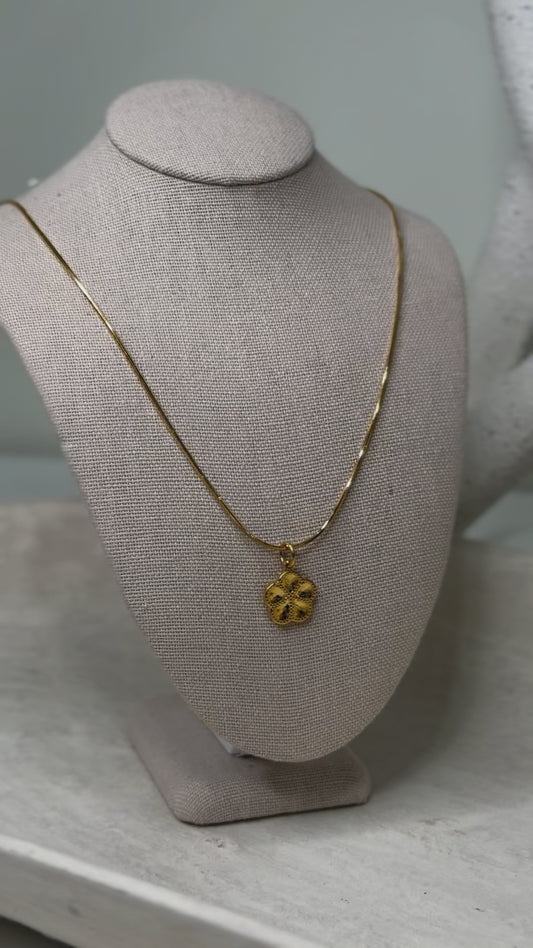 Snake Chain XXS / Gold Flower Charm