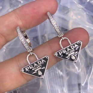 Sparkling Triangle Drop Hoop Earrings